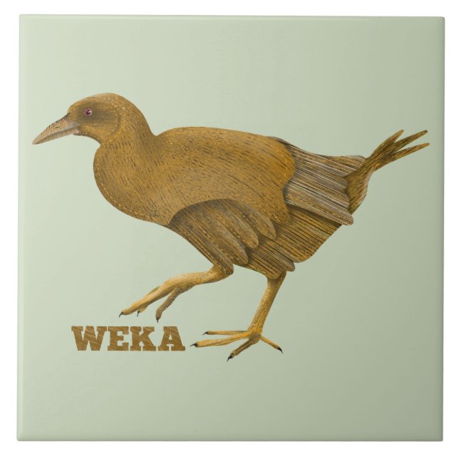 Weka N.Z. bird Ceramic Tile (Front)