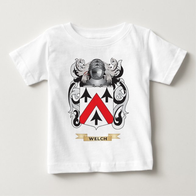 Welch Family Crest (Coat of Arms) Baby T-Shirt (Front)