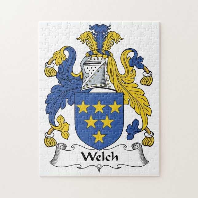 Welch Family Crest Jigsaw Puzzle (Vertical)