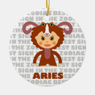 Welcom Aries Zodiac Baby! Ceramic Ornament