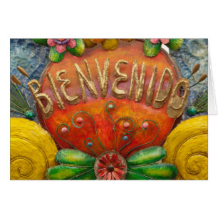 Welcom sign in Spanish, Mexico