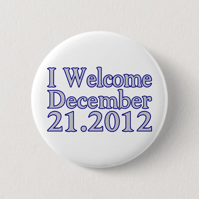 Welcome 2012 6 cm round badge (Front)