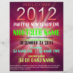 welcome 2012 flyer