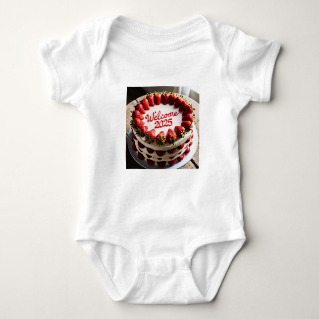 Welcome 2025 baby bodysuit (Front)
