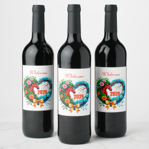 Welcome 2026 wine label