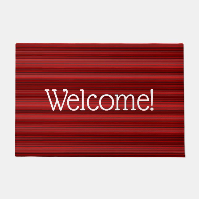 Welcome, 24 inches x 36 inches, Doormat (Front)