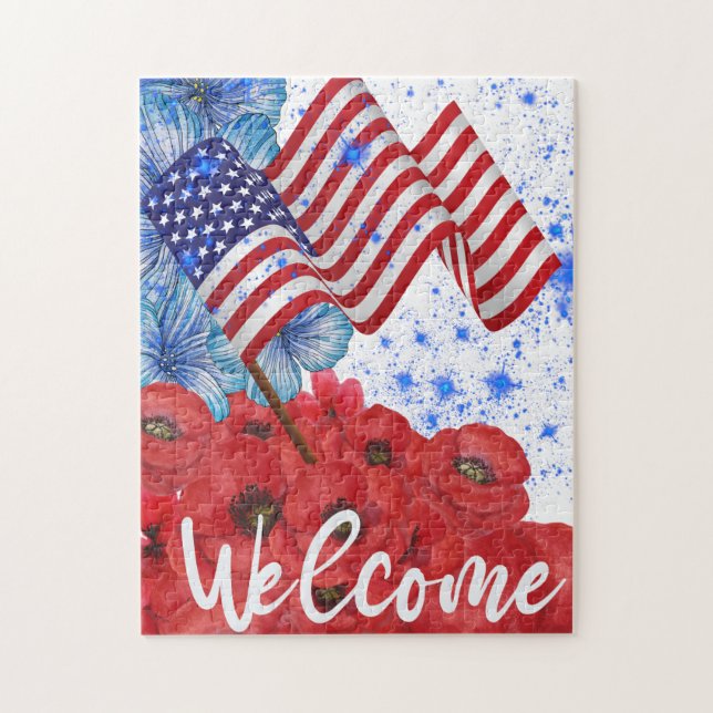 Welcome 4th of July    Jigsaw Puzzle (Vertical)