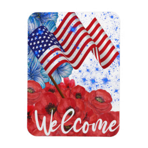 Welcome 4th of July    Magnet