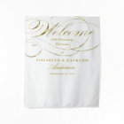 Welcome 50th Anniversary Elegant Silver Script