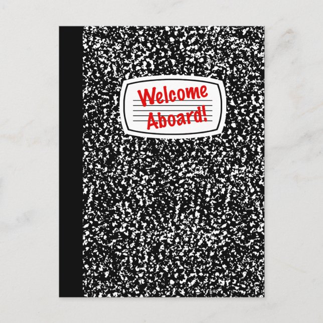 Welcome Aboard Comp Notebook Postcard (Front)