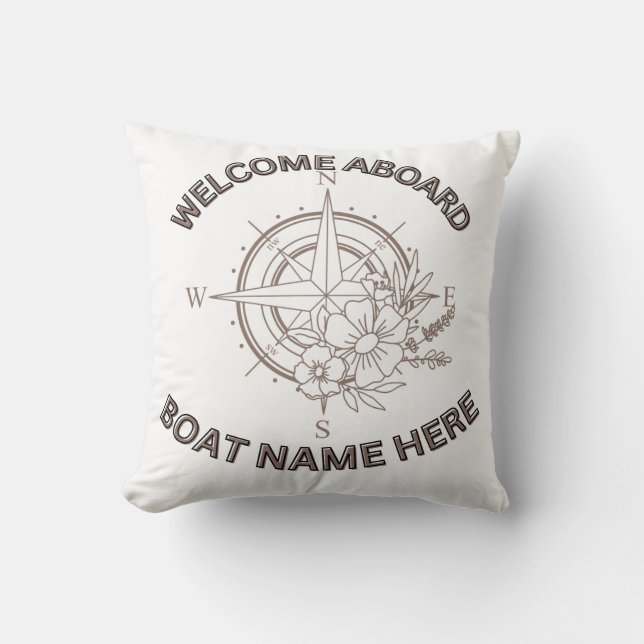 Welcome Aboard Cushions (Front)