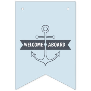 Welcome Aboard! Nautical Theme. Bunting