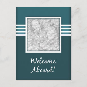 welcome aboard postcard