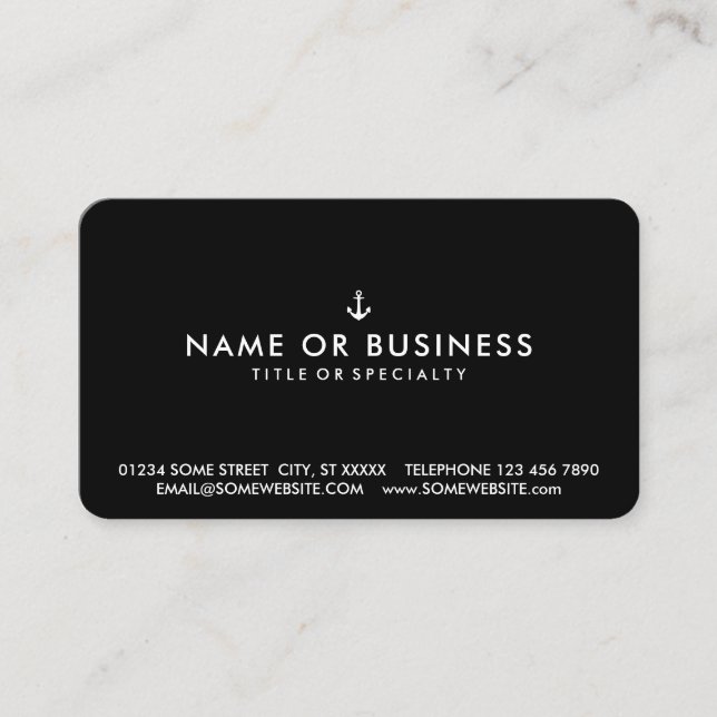 welcome aboard script business card (Front)