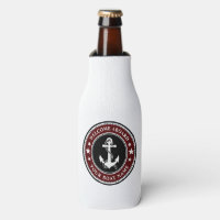 Welcome Aboard Your Boat Name Anchor Stars Red