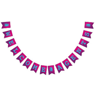 WELCOME AGENTS BUNTING FLAGS