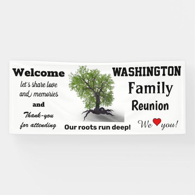 Welcome and Thank-You for Attending Customisable Banner (Horizontal)