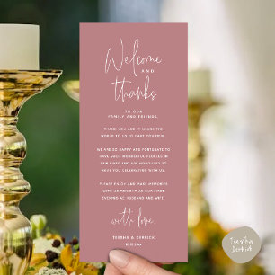 Welcome and Thanks, Place Setting Thank You Card