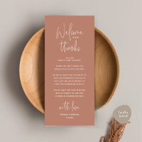 Welcome and Thanks, Place Setting Thank You Card