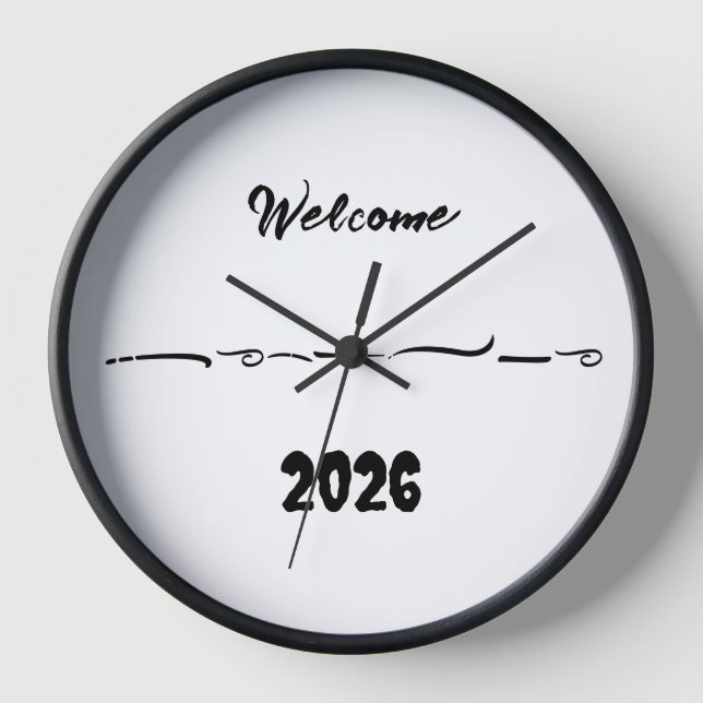 welcome art clock (Front)