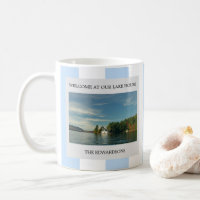 Welcome at your lake house family name photo