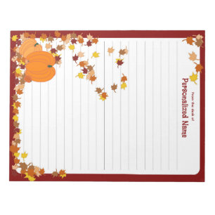Welcome Autumn - Lined Notepad