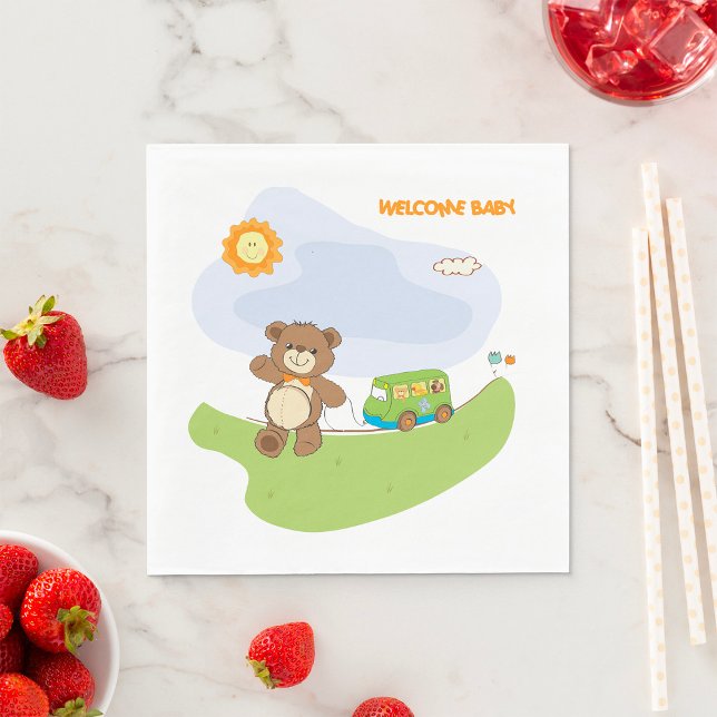 Welcome Baby Bear Napkin (Creator Uploaded)