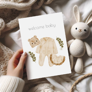 Welcome Baby Boho Congratulations Card