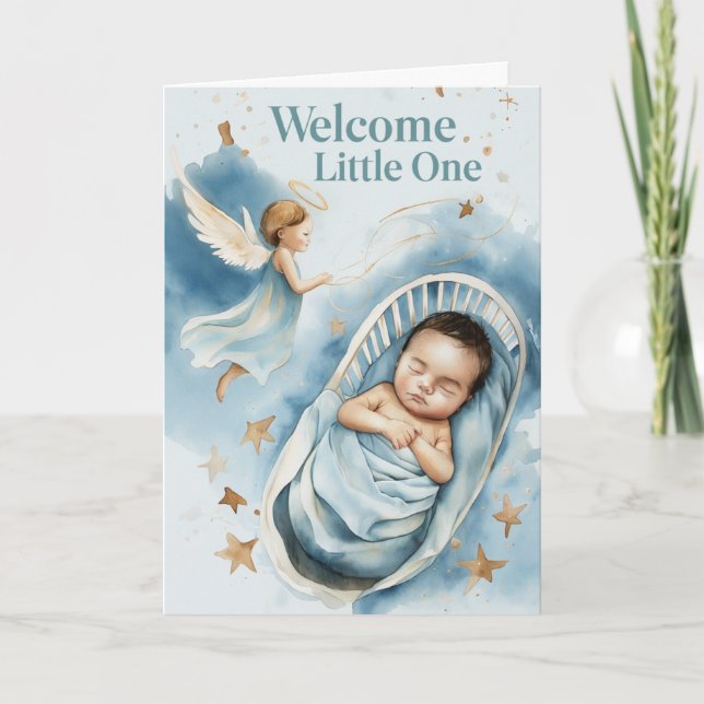 Welcome Baby Boy Card (Front)