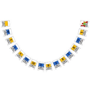 Welcome Baby Boy Toy Train Bunting