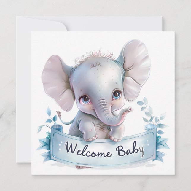 Welcome Baby Card (Front)