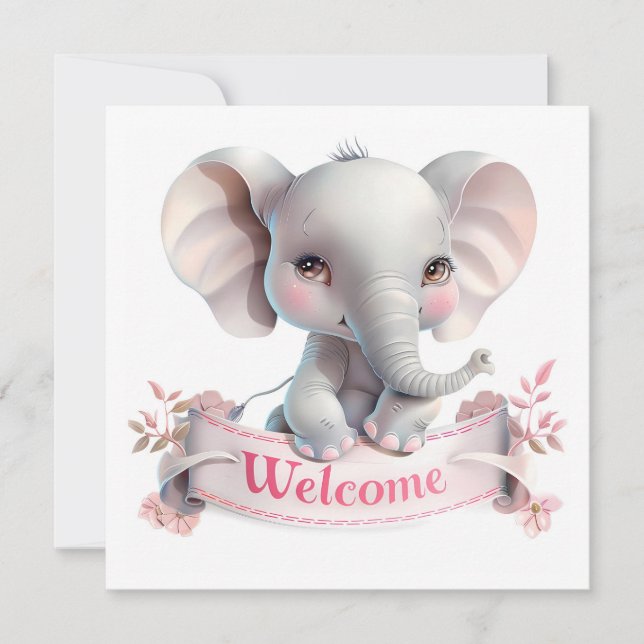 Welcome Baby Card (Front)