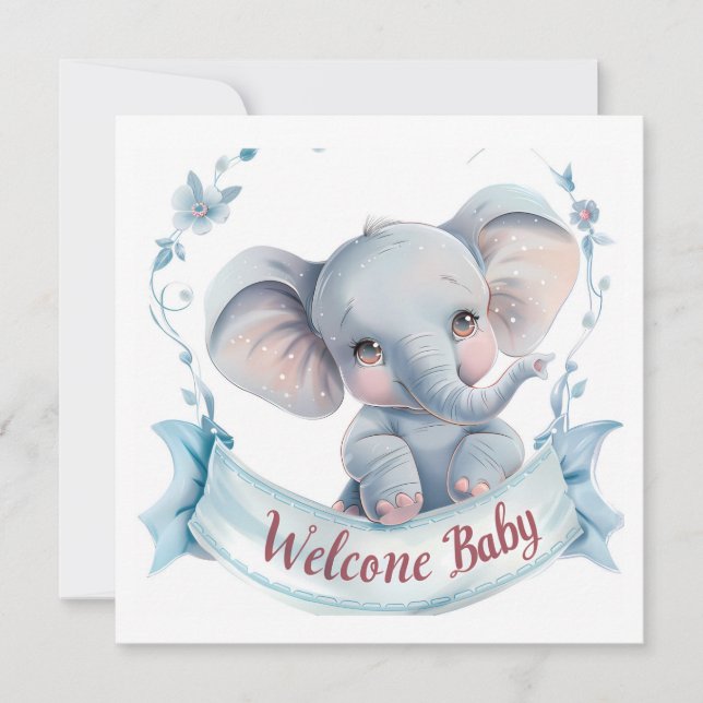 Welcome Baby Card (Front)