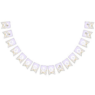 Welcome Baby Cute Hedgehog Floral Baby Shower Bunting