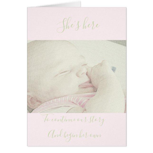 Welcome Baby girl (Front)