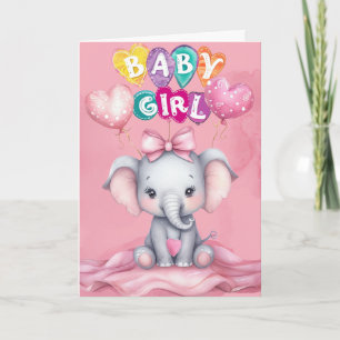 Welcome Baby Girl Card