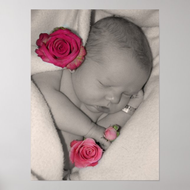 welcome baby girl poster (Front)