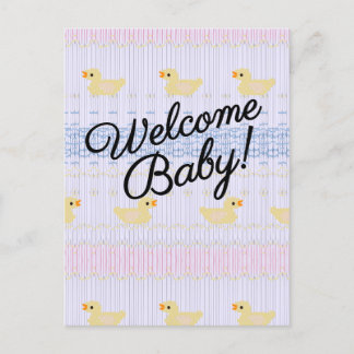 Welcome Baby Invitation Postcard