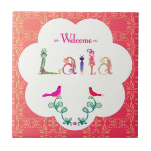 Welcome Baby Laila:.. Ceramic Tile
