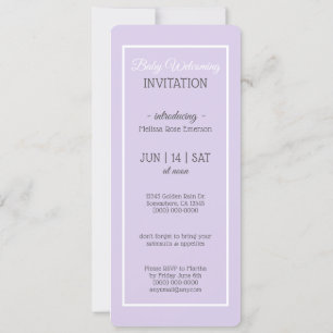 Welcome Baby/Meet The Baby/Photo Invitation