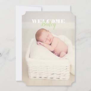 Welcome Baby Name Photo ... New Baby Announcement