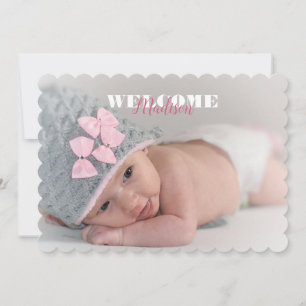 Welcome Baby Name Photo ... New Baby Announcement