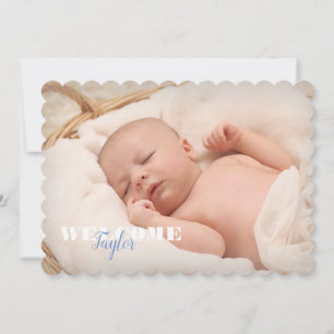 Welcome Baby Name Photo ... New Baby Announcement