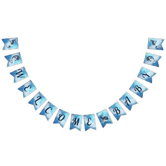 Welcome Baby Narwhal Shower Banner