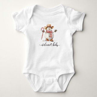 Welcome Baby Personalised Photo Bodysuit