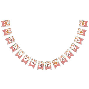 Welcome Baby Pizza Baby Shower Banner – Fun Buntin