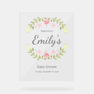 Welcome Baby Shower Sign