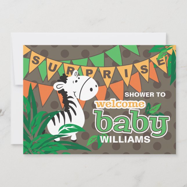 Welcome Baby Surprise Baby Shower Invitation (Front)