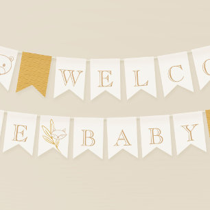Welcome Baby Woodland Creatures Bunting