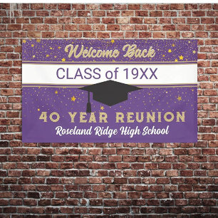 Welcome Back 40 yr Class Reunion Banner